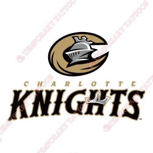 Charlotte Knights Customize Temporary Tattoos Stickers NO.7949